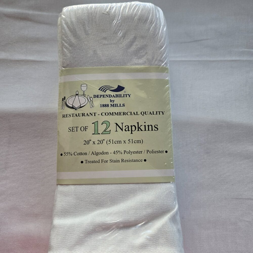 RESTAURANT - COMMERCIAL QUALITY SET OF 12 NAPKINS (NWT) - Picture 4 of 4